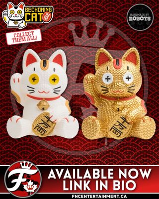 Good fortune just dropped 🧧

These might be one of the coolest Handmade by Robots releases yet. The Beckoning Cats (Luck & Wealth) take the classic lucky cat and give it that signature knit-style look; we saw them at Toy Fair and they honestly look even better in person.

This is the kind of piece you don’t realize you want until you picture it sitting on your shelf.
 https://www.handmadebyrobots.com/collections/just-announced

#HandmadeByRobots #ManekiNeko #LuckyCat #ToyCollectors
@hmadebrobots