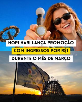 👉 Comente HOPI e envio o link para garantir seu ingresso

Em comemoração ao dia das mulheres, durante o mês de março, mulheres a partir de 13 anos pagam R$1 no passaporti para curtir o Hopi Hari!

⚠️ Os ingressos são válidos apenas para datas selecionadas, em compras online e enquanto durarem os estoques.

E QUANTO CUSTA ESSE PASSEIO?
💰 Ingressos a R$1 em datas selecionadas e enquanto durarem os estoques. Demais ingressos a partir de R$129,90
📍 Hopi Hari - Rodovia dos Bandeirantes, km 72, s/n, Moinho - Vinhedo

https://saopauloparacriancas.com.br/hopi-hari-mes-da-mulher-sp/

📷 Divulgação Hopi Hari