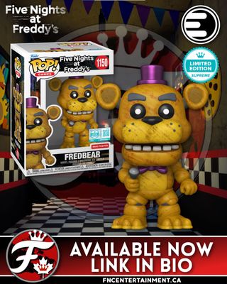 Available Now at Entertainment Earth

Funko Pop! Games: Five Night’s at Freddy’s - Fredbear (LE 9,500) (Funko Supreme Edition) EE Exclusive 

EE: https://ee.toys/BD6GGB

#funko #funkocanada #ad #fnaf