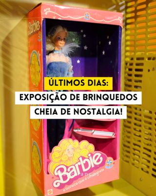 EXPOSIÇÃO DE BRINQUEDOS ANTIGOS

Emocionante, nostálgica e divertida! São os últimos dias para conferir a exposição “Uma Viagem ao Mundo dos Brinquedos” no  @farolsantander.

A mostra reúne mais de mil peças produzidas entre as décadas de 1940 e 1980, entre bonecas, carrinhos, jogos, figurinhas e autoramas que marcaram a infância de diferentes épocas.

📌 Entre as curiosidades, estão: a primeira boneca Emília, coleção de bonecas Susi, miniatura do Postinho Esso, a primeira Barbie produzida no Brasil e muito mais! 🧸🎀⛽

🗓️ Até 01/03
⏰ Terça a domingo, das 9h às 20h
💰 R$22,50 (meia) e R$45 (inteira)
📍 Rua João Brícola, 24, Centro

Uma exposição cheia de memória afetiva para conferir com toda a família! 🥰

👉👉 Comente BRINCAR e receba o link para garantir seus ingressos!

.

Imagens: @cesararaujofotografia

.

https://saopauloparacriancas.com.br/exposicao-mil-brinquedos-classicos-farol-santander-sp/
