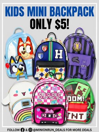 😍Drop 𝗔𝗡𝗬 𝗘𝗠𝗢𝗝𝗜 for 🔗 & details 

Kids mini backpacks for only $5!! 
https://walmrt.us/3PcBDkQ

➡️You must follow me  first for the 🔗 to come thru

✅️ Check my bio for the l!nk if the dm didnt come thru 
@minionrun_deals 

#couponcommunity #discount #deals #clearance #viral