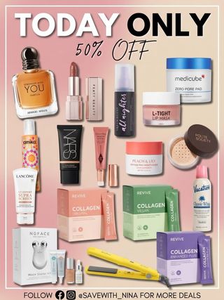 🚨🛑 TODAY ONLY 🛑🚨 Everything shown here is 50% OFF at Ulta! 💥

I’ve curated a list of my absolute must-haves 💄 for their Beauty Steals event, and for just 24 hours, you can score these best-sellers ⭐ for a massive discount! Yes, that means the NuFACE MINI+ Smart Petite Microcurrent Starter Kit 💆‍♀️✨, Urban Decay All Nighter setting spray 🌫️🌧️, and the iconic Fenty Beauty Icon Lipsticks 💋💄 are all HALF price! ✂️💰

Don’t miss out on NARS Tinted Moisturizer 🧖‍♀️, Peach & Lily Peptide cream 🍑🌿, Charlotte Tilbury Blush Wands 💖💫, and all varieties of Revive Collagen! 🍃💧

Tell me, what’s top of your list today? 🤔📝 Comment below 👇, then tap the link in my bio 🔗 to shop the full list 

https://mavely.app.link/SSsVod5wk1b
#UltaBeauty #BeautySteals💄 #SaveWithNina #50Off💸 #TodayOnly