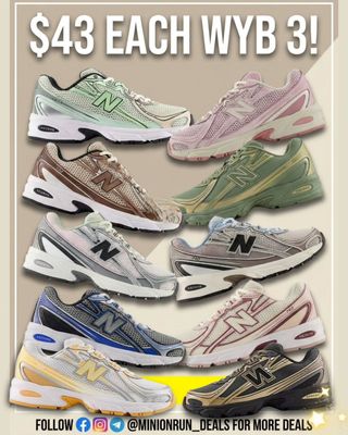 😍Drop 𝗔𝗡𝗬 𝗘𝗠𝗢𝗝𝗜 for 🔗 & details 

🤯NB sneakers
$43 Each When you buy 3! 
Or $50 each if you want 2 
https://mavely.app.link/iG0yM219m1b

➡️You must follow me  first for the 🔗 to come thru

✅️ Check my bio for the l!nk if the dm didnt come thru 
@minionrun_deals 

#couponcommunity #discount #deals #clearance #viral