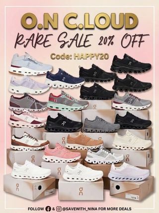 🛍️Comment “Sale” and I’ll send you the direct link to shop
🔥 RARE SALE! ON CLOUD 20% OFF! 🔥
🚨 Get your perfect pair of ON CLOUDS with 20% OFF using code: HAPPY20.

Don’t wait! 🏃‍♀️🏃‍♂️ Link in bio 💨

https://mavely.app.link/yB87KEIsg1b
👉 Follow @SAVEWITH_NINA for the next drop! 💖
#OnCloud #RunningShoes #RareSale #DealOfDay #sneakerlover