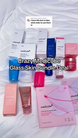#ad shop the bundle here https://www.tiktok.com/t/ZP9dxWXvDGXLb-ZNqLA/
Shop Medicube on Amazon here https://amzlink.to/az03oZ50Lc9wV

Comment SHOP PLEASE for links! Medicube Glass Skin Bundle on crazy deal today!