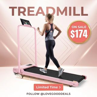 ANCHEER Folding Walking Pad Vibration with Handle, 1500W Portable Treadmill with 12% Incline & 8 Modes, 350lb Under Desk Vibration Treadmills for Home/Office,Installation-Free
Reg Price: 349.99
Deal Price: 174.99
50% off Code: 9JER4OSD
https://amzn.to/4bAdHR8

Link available in @lovegooddeals