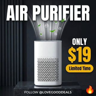 Small Air Purifier for Home Bedroom, HEPA Filter Air Cleaner, Quiet Operation, Removes Dust, Smoke, Odor, Pollen & Pet Dander.
Discount: 75%OFF
Original Price: $79.95
Deal Price: $19.99
Code: EC6I8G2T
https://amzn.to/40ZA64m

✨The link can also be found in my bio @lovegooddeals