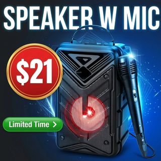 Bluetooth Speaker with Microphone, Wireless Outdoor Speaker with RGB Rhythm Lights for Home, Party, Travel & Outdoor Activities.
Discount: 75%OFF
Original Price: $86.96
Deal Price: $21.99
Code: AEFJYE4G
https://amzn.to/4sE3LMb

✨The link can also be found in my bio @lovegooddeals