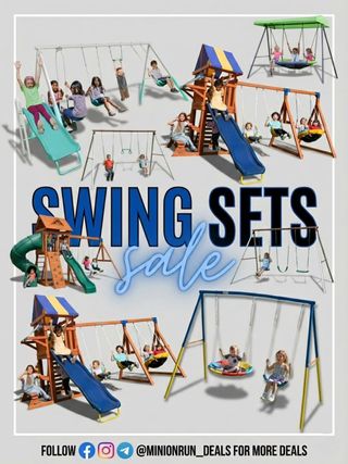 😍Drop 𝗔𝗡𝗬 𝗘𝗠𝗢𝗝𝗜 for 🔗 & details 

Get your backyard ready for warmer weather! ☀️🏡
​I’ve spotted an amazing SALE on swing sets just in time for spring! 🛝 From classic swings to full wooden adventure forts, transform your yard into the ultimate play zone. Keep them entertained outside for hours!
https://walmrt.us/3T0pAWt

➡️You must follow me  first for the 🔗 to come thru

✅️ Check my bio for the l!nk if the dm didnt come thru 
@minionrun_deals 

#couponcommunity #discount #deals #clearance #viral