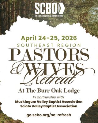 Registration for the Southeast Pastors & Wives Retreat closes soon. This could be a meaningful opportunity to rest, reconnect with your spouse, and be encouraged by others walking the same ministry road. We’d love for you to be there!

Register now before time runs out! 👉 http://go.scbo.org/se-refresh