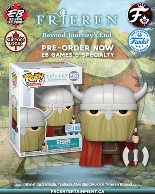 Coming Soon to Your Local Comic Book and Specialty Retailer, and EB Games:

Funko Pop! Animation: Frieren Beyond Journeys End - Eisen (Specialty Series Exclusive) 

Our Retail Partners:
Shak’s Pop Shop: http://shakspopshop.com/just-added
MyPops: https://www.mypops.ca/preorders
EE: https://ee.toys/BD6GGB
EB Games: 804234

Contact your locally specialty retailer for availability. 

#funko #funkocanada #ad #anime #frieren