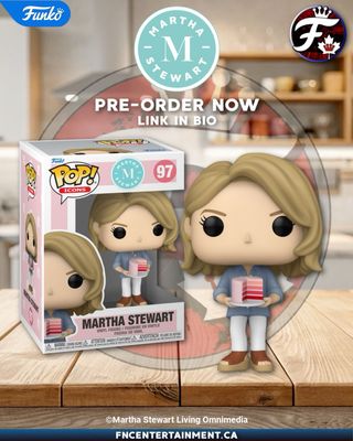 Coming Soon to Your Local Funko Retailer:

Funko Pop! Icons: Martha Stewart 

Our Retail Partners:
Shak’s Pop Shop: http://shakspopshop.com/just-added
MyPops: https://www.mypops.ca/preorders
Amazon CA: https://amzn.to/3ZHX2oc 
Amazon US: https://amzn.to/4qE07kh 
EE: https://ee.toys/BD6GGB

#funko #funkocanada #ad #marthastewart