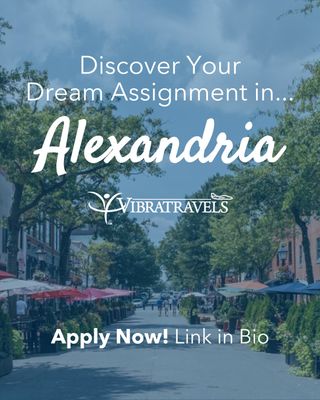 This week’s hot opportunity is in… Alexandria, VA! 🏛️✨

We’re looking for passionate healthcare professionals ready for a rewarding assignment just outside our nation’s capital. Alexandria offers a charming blend of historic beauty, vibrant city life, and meaningful career opportunities in a thriving healthcare community. 🏥🌆

From strolling the cobblestone streets of Old Town to waterfront views along the Potomac River and easy access to Washington, D.C., Alexandria is perfect for those who love history, culture, and a lively atmosphere. Build your career, make a real impact, and enjoy the best of both small-town charm and big-city energy. 🚶‍♀️🌊🌇

👉 Ready to explore what’s next? Check out opportunities at www.vibratravels.com or download the VT Hub App! ✈️

#TravelHealthcare #HealthcareJobs #AlliedHealth #HealthcareCareers #AlexandriaVA #VibraTravels