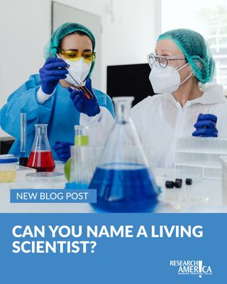 Can you name a living scientist? 🔬 

That may seem like an easy question, but over the past decade we've been asking that of the American public, the responses have shed light on the lack of visibility that scientists experience in our society. 👩‍🔬👨‍🔬 

And the results are in: This year, only a quarter of Americans say they can name a living scientist, down from one-third last year. Read more on our blog, and explore the important contributions made by the scientists most often mentioned by survey respondents. 

🔗 Link in bio. 

#SciComm #Blog #PublicOpinion #Scientist #Research