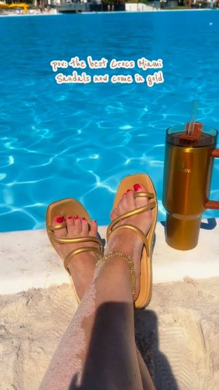 #ad shop here https://go.shopmy.us/p-48008542

Comment SHOP PLEASE for links to a deal on the viral @crocs Miami Sandals