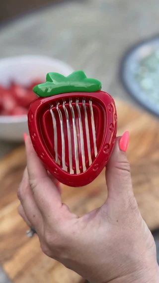 Comment “SHOP” and I will send you the details to these gadgets that I use to cut fresh strawberries! 

#amazon #strawberries #strawberryslicer #kitchengadget #fruitslicer