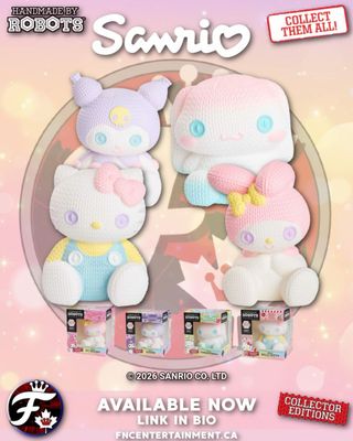 🌸 Soft, sweet, and seriously collectible… 🌸🧵

The Sanrio crew just got a dreamy makeover with these Pastel Variant Collector Editions from Handmade by Robots 💖

Featuring that signature faux-knit style you love, these ultra-soft colorways bring a whole new vibe to your shelf — subtle, stylish, and impossible to ignore.

From Hello Kitty to My Melody and friends, this lineup is pure pastel perfection ☁️✨

✨ Collector Edition
🧵 Signature knit-style design
🎨 Pastel Variant release

Don’t sleep on these — they won’t stick around long 👇
🛒 https://www.handmadebyrobots.com/collections/just-announced

#HandmadeByRobots #Sanrio @hmadebrobots
