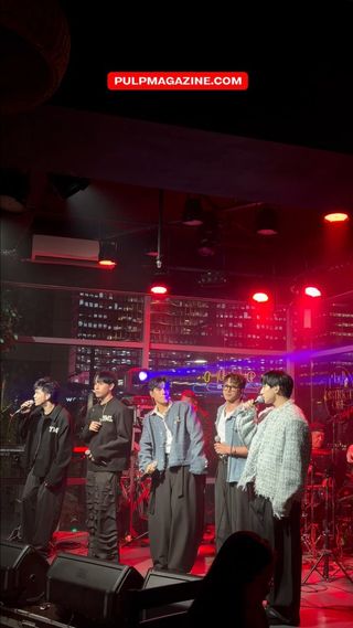 Yes My Love's Niko, Joshua, Brian, Jeff, and RZ captivated everybody present at their anniversary party with "Yayakapin." 🫂

#PULPMagazine #143YesMyLove #YesMyLove