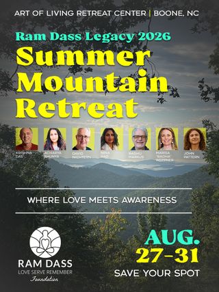 🌄The Love Serve Remember Foundation is grateful to be hosting the 2026 Ram Dass Legacy “Summer Mountain Retreat” V  once again at @artoflivingboone NC, on Thursday August 27 🗓️ with @krishnadasmusic , @ninaraochant , @david_nichtern , @acharyashunya , @raghujoel , @marisaradhaweppner & @johnpatternmusic ✨

🔗Comment: Boone 

🕉️Where Love Meets Awareness at the Intersection of Bhakti & Buddhism ☸️ 

Together, we celebrate this 5th consecutive year of “retreating”  to these “August Gatherings” in the Appalachians that provide a sacred container enveloped in Wisdom, Compassion, Peace, Love, and Joy.

We hope to see you there