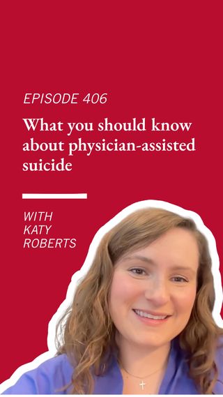 Shamefully, physician-assisted suicide is becoming increasingly prevalent in the U.S.
It’s no surprise that a culture that has normalized elective death in the form of abortion is now advancing physician-assisted suicide under the guise of “healthcare.”

How should Christians approach this issue? And how should we think about physical suffering when we’re offered a way to bring it to an end?

🎧 Join us this week on the ERLC Podcast as we discuss the moral, ethical, and legislative concerns surrounding physician-assisted suicide. Listen now at the link in our bio.