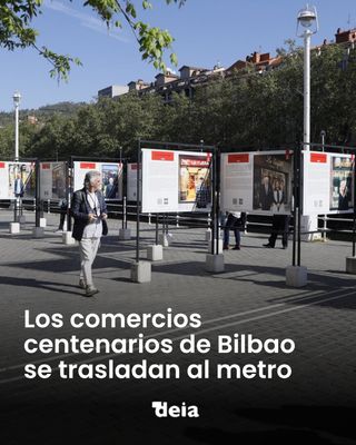 📸 La estación de Casco Viejo de Metro Bilbao expondrá 16 paneles con 45 fotografías de establecimientos centenarios de Bilbao, mostrando el lado más humano, la identidad y el carácter histórico de estos negocios. Con esta iniciativa se conmemora el Día del Comercio Centenario, que se celebra el próximo 10 de abril por ser el día número 100 del año.

#Bilbao #metrobilbao #comerciolocal #comerciocentenario 

📲 Toda la información en nuestra edición digital