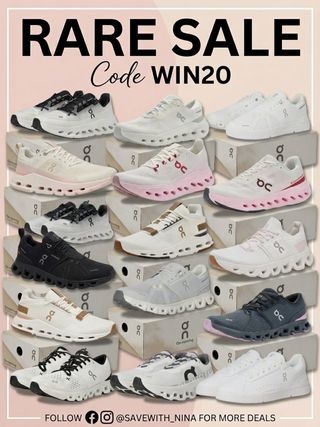 💥Comment “Me” and I’ll send me the direct link to shop 

Run, don’t walk! 🏃‍♀️On-Running is on a RARE SALE! Use code WIN20 for 20% off. 

This code works for the entire site! 

Tap the link in bio to shop. Which pair are you grabbing? 

https://brandcycle.shop/r1pxx
Follow me @savewith_nina for more! #OnRunning #OnClouds #Sales #DealHunter