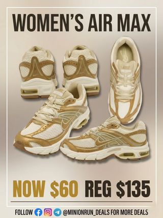 😍Drop the word "NOW" for 🔗 & details 

Women's A!r Max now $60 reg $135! 
https://go.sylikes.com/faraPMgF0aBy

➡️You must follow me  first for the 🔗 to come thru

✅️ Check my bio for the l!nk if the dm didnt come thru 
@minionrun_deals 

#couponcommunity #discount #deals #clearance #viral