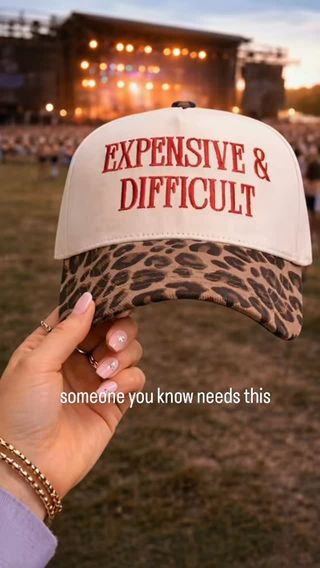 Under $11 here https://www.tiktok.com/t/ZP8gW56kJ/
Similar on Amazon #ad https://www.tiktok.com/t/ZP8gW56kJ/

Say SHOP PLEASE and I’ll send you the link to this “Expensive and Difficult” hat on sale under $11! Lots of colors perfect for the beach or a concert!