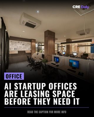 AI startups are reshaping NYC leasing, signing over 845,000 SF of office space in 2025.

Many firms are leasing offices 60% larger than their current teams, planning for rapid growth.

Premium locations are becoming key for credibility, hiring, and long-term expansion.

Are AI firms making smart long-term bets, or taking on too much space too soon?

👉 Tap the link in bio to subscribe to CRE Daily for more timely news, trends, and transactions in commercial real estate.

#commercialrealestate #realestatenews #office