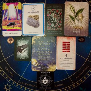 Here is the Days out of Time collective reading corresponding to May 2026.

✨Tarot card: Five of Swords - conflict, tension, dishonesty 

✨Crystal: Blue Lace Agate - communication 

✨Animal: Calm Chameleon - versatility, camouflage, agility 

✨Plant: Turmeric - radiate

✨Rune: Tiwaz - justice, honor, victory 

✨IChing Hexagram: 4 - not knowing 

✨Witch’s Rune: Rings - connections, collective, synergy

✨Soul Truth Prompt - How can I be more kind to myself and offer more grace in this very moment?

⚡️Each one of these cards represents an energy or a guide for the month. 

✨Which card speaks to you? Post it in the comments for a message✨

✨I will be posting these at the beginning of each month through the year so I hope you will follow along 🙏🏽

-Oz 🪬
•
•
•
#mexoterica #tarot #oracle #reading #may