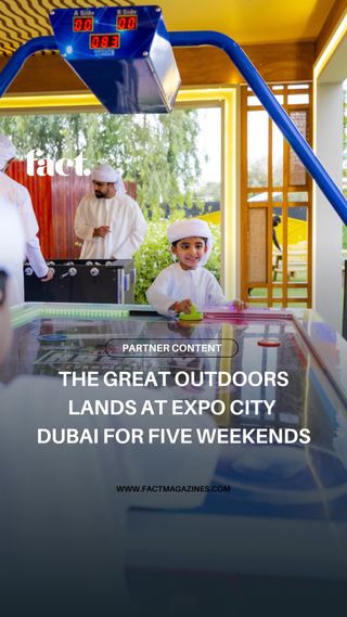 The Great Outdoors is your perfect hangout where you can grab a drink, have a bite, and play games! You can even bounce on The Monster Inflatable, the world’s largest inflatable obstacle course!

All Ages. All Fun. All Outside. 🌿
Open until 24 May!
Fridays: Open 5 -11 pm
Saturdays: Open 5-11 pm
Sunday: Open 5-8 pm

📍 Jubilee Park | Forsan Park | Dubai Millennium Amphitheatre | Expo City Dubai
Free Entry 🎟️

There’s more too, Hit the link in bio to learn more.