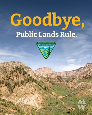 On Monday, the Department of the Interior and the Bureau of Land Management finalized the rollback of the Public Lands Rule, a critical conservation policy.

The rule required the BLM to recognize conservation "as an essential component of public lands management" - in essence, making it a valid use of BLM land, alongside mining and drilling. 

It also made sure the BLM considered local community input in its decision-making and land-use planning processes. The rule applied across all 8 million BLM acres in Montana and 245 million acres nationwide.

During public comment periods leading up to the rule's implementation, 92% of comments nationwide supported it. And now it's gone, just like that.

#publiclandsrule #montana #protectpubliclands #ourpubliclands #keepi̇twi̇ld