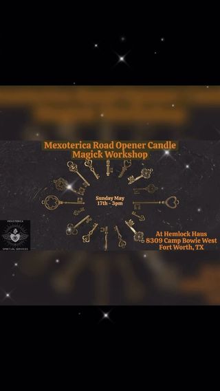 Road Opener Candle Magick Workshop 5/17 at 3pm. 🕯️✨

-Oz 🪬
•
•
•
#mexoterica #hemlockhaus #candles #magick #workshop