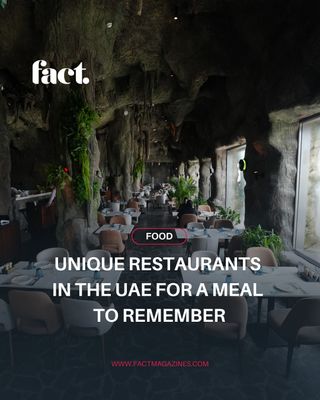 For those evenings when a standard dinner reservation simply won't do, the UAE's dining scene has a brilliant knack for a bit of theatre. There’s a whole host of venues dedicated to doing things rather differently. It’s a side of the country's hospitality scene where the setting and the storytelling are just as important as what’s actually being served. 🫣🍽️

If you're looking for an evening that completely breaks from the norm, we’ve got you the most unique dining experiences across the Emirates.

#factmagazine #uniquerestaurants #dubairestaurants #abudhabirestaurants #visituae 

[ uae dining experiences • unique restaurants • dubai restaurants • abu dhabi dining • sharjah restaurants • experiential dining uae • fine dining uae • things to do uae ]