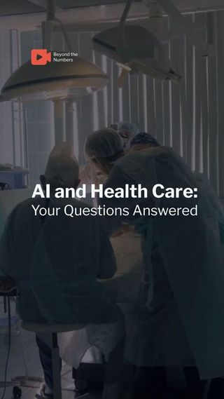Exploring AI in health care. Watch the full video at the link in our bio.