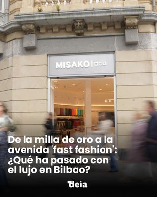 🛍️ Primero fue Loewe. Después, llegó Michael Kors. Ahora lo ocupa Misako. El local comercial del número 39 de la Gran Vía de Bilbao ha albergado en los últimos ocho años a tres marcas con escalones de precio cada vez más bajos. El relevo resume una tendencia que se repite desde hace aproximadamente una década: los buques insignia del lujo pliegan velas y abandonan una ciudad en la que ya no hay mercado para la alta gama.

✍️ @alexandthelopez 

📲 Toda la información en nuestra edición digital
💬Os leemos en los comentarios ⬇️