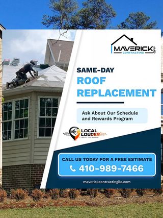 Honest, Reliable, Contractors 🏡 Premium Roofing That Stands the Test of Time 

Maverick Contracting LLC is licensed and insured and serves homes in:
📍Maryland
📍 Delaware
📍 Virginia
📍 Pennsylvania

Waiting to fix your roof can turn a small issue into a full-blown crisis. 🚨 

Here's why early intervention is essential! 👇🏽
▪️ Damage compounds over time
▪️ Insurance complications
▪️ Higher costs
▪️ Energy efficiency

Maverick Contracting LLC Roofing Services:
✅ New Roof Installation
✅ Roof Repairs
✅ Roofing Certifications
✅ Roof Inspections
✅ Asphalt Shingle Roofing
✅ Flat & Metal Roofing

Visit 🔗 https://bit.ly/maverickcontracting or our link in bio to book a no-obligation quote or to learn more!

#roofing #roofrepair #roofinstallation #constructioncompany
