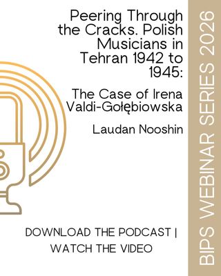 #RECORDINGS | Our May 2026 webinar with Laudan Nooshin is now online!

📺 Watch on YouTube: https://bit.ly/3QahMUl

🎧 Listen on our website: https://bit.ly/3PKS2Og

#BIPS #iran #musician #podcast