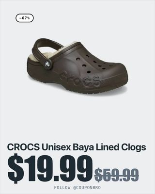 Comment “Send” and I will send you the 🔗

CROCS Unisex Baya Lined Clogs now $19.99 Reg. $59.99! 🏃 💨💨🔥

👉🏼Find the deal in my BIO @couponbro or type into your browser https://go.sylikes.com/faE4iQptRMYM 🛒
👉🏼Links are affiliated AD 

#couponbro #walmartfinds #shoesaccessories
