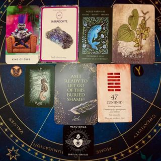 Here is the Days out of Time collective reading corresponding to June 2026.

✨Tarot card: King of Cups - emotional maturity, unconditional love, emotional power, kindness 

✨Crystal: Labradorite - self discovery 

✨Animal: Noble Narwhal - resilience, creativity, uniqueness 

✨Plant: Wild Yam - abundance

✨Rune: Laguz - flow, memory, the unconscious

✨IChing Hexagram: 47 - confined 

✨Witch’s Rune: Woman - divine feminine, creativity, nurturing and care

✨Soul Truth Prompt - Am I ready to let go of this buried shame?

⚡️Each one of these cards represents an energy or a guide for the month. 

✨Which card speaks to you? Post it in the comments for a message✨

✨I will be posting these at the beginning of each month through the year so I hope you will follow along 🙏🏽

-Oz 🪬
•
•
•
#mexoterica #tarot #tarotreadings #collective #june