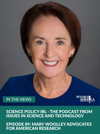 Research!America President Emerita Mary Woolley spoke with Science Policy IRL, the podcast from Issues in Science and Technology. 🎙️ In this episode, Mary reflects on her experience leading Research!America for 35 years, working to double the funding for NIH, and the transitions she has seen in science and the role of scientists over the years. 

🎧 Listen now! Link in bio. 

#Podcast #SciPolicy #SciComm #Research #Science