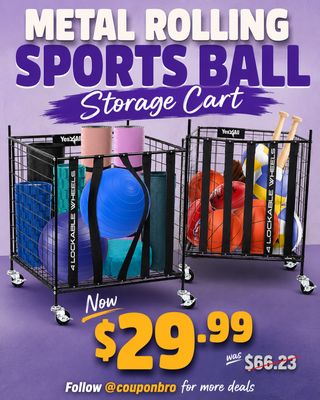 Comment “Send” and I will send you the 🔗

Metal Rolling Sports Ball Storage Cart now $29.99 Reg. $66.23! 🏃 💨💨🔥

👉🏼Find the deal in my BIO @couponbro or type into your browser https://go.sylikes.com/faFJD01nP7Rr 🛒
👉🏼Links are affiliated AD 

#couponbro #wootfinds #accessories