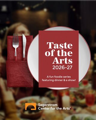 For those who love great food and unforgettable performances. ✨🍽️🎭

Taste of the Arts returns for a second season, pairing exceptional dining with world-class performances for six unique nights out. Savor a multi-course dinner at a local restaurant, then enjoy an incredible show at Segerstrom Center.

Learn more at scfta.org/taste