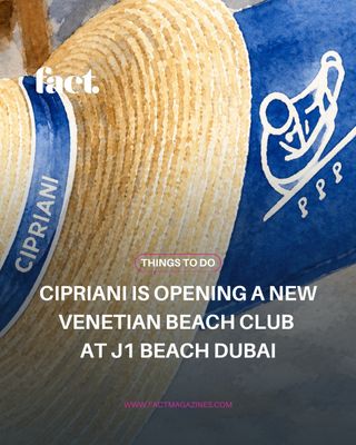 Slated for J1 Beach, Cipriani Lido will mark the brand's first beach club concept in the UAE, arriving as its DIFC location celebrates a decade in the city. 🏖️

The destination marries the maritime charm of the Adriatic with the energy of the Arabian Gulf, translating classic Italian into the waterfront. It is a coastal continuation of a culinary lineage that began in Venice, now reimagined for the contemporary shore.

Hit the link in bio to learn more

#factmagazines #cipriani #ciprianilido #j1beach

[ cipriani lido dubai • cipriani beach club j1 beach • fundamental hospitality dubai ]