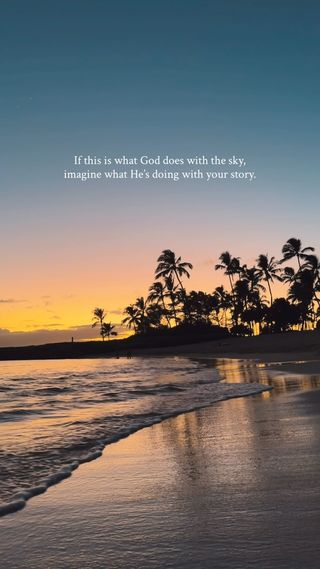 🌅 If this is what God does with the sky, imagine what He’s doing with your story.

Even when we can’t see the whole picture, He can.

Trust His timing. Trust His love. Trust that He is working in ways we may not yet understand.

Share this with someone who might need this reminder today. 🤍

#comeuntochrist #jesuschrist #godstiming #hawaii #dailyencouragement