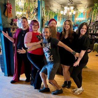 We had such a wonderful day at the Tarot & Tea event! We were spilling spiritual tea and Michelle was serving up herbal tea! Thank you everyone that came by 🙏🏽. If you missed us today, we’ll be back in November for the next one! 

Thank you Hemlock Haus for having us in your lovely shop 🖤🃏🫖🔮✨

Make sure to follow us on our social media accounts:

Hemlock Haus - @hemlockhaus_us 
Oz - @mexoterica 
Allen - @dragonstonguetarot 
Helena - @lifelighthealingservices 
Kenny - @wyrdlings.creative 
Talia - @thephdpiscesrising 
Michelle - @liminalspace.studios 
•
•
•
#mexoterica #hemlockhaus #tarot #tea #divination