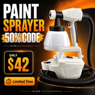800W Paint Sprayer
Original price: $79.99 - $80
Discount price: $42.99 - $43
50% Code Discount code: G34USLMO 
https://amzn.to/4vRSry8

🥳 ✨The link can also be found in my bio @minionrun_deals