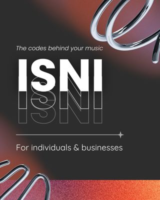 ISNI (International Standard Name Identifier) is an ISO identifier for public entities.

It can identify an individual, a band, or a business.

It helps systems match the right name to the right entity.

Learn more in our bio!

.
#musicindustry #musicproducer #musiccreator #musicdistribution #musicrights