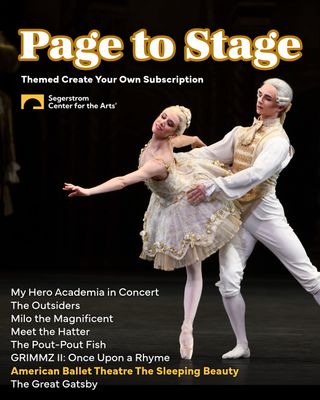 Bringing your favorite stories to life on stage! 📖🎶

With well-known classics like The Outsiders, new hits like My Hero Academia in Concert, and family favorites like The Pout-Pout Fish, there's something for everyone in the Page to Stage themed CYO package!

Want to curate your own season but don’t know where to start? We’ve done the work for you! Visit scfta.org/cyo to explore themed packages, or create your own! ✨