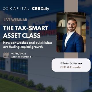 While traditional CRE is feeling the squeeze, smart investors are pivoting to car washes and quick lubes. 🚗

Join Chris Salerno of QC Capital for The Tax-Smart Asset Class to learn why these subscription-driven businesses are taking off.

We’re breaking down:

👉 Why service-retail is beating traditional real estate
👉 The cash flow power of recurring revenue
👉 How to slash your 2026 tax bill with 100% bonus depreciation

Thursday, July 16 | 7:00 PM GMT+2 | 1:00 PM ET

Register at the link in bio!